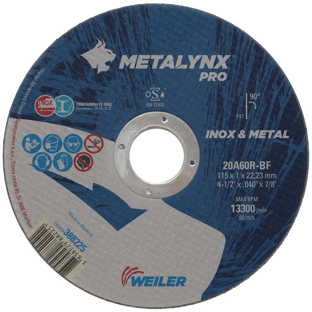388225 Metalynx Pro 115mmx1.0mm Flat Cutting Disc - Image 1