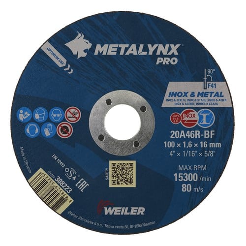 388223_medium Metalynx Pro 4 1/2"x1.6mm Cutting Disc - Image 1