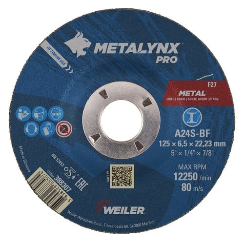 388307_medium Metalynx Pro 5" x 6.5mm Grinding Disc METAL - Image 1