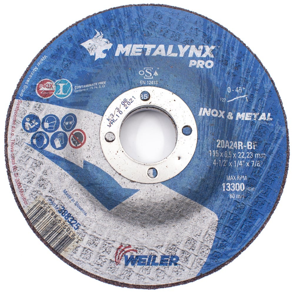 388325_large Metalynx Pro 4 1/2"x6mm Grinding Disc INOX - Image 1
