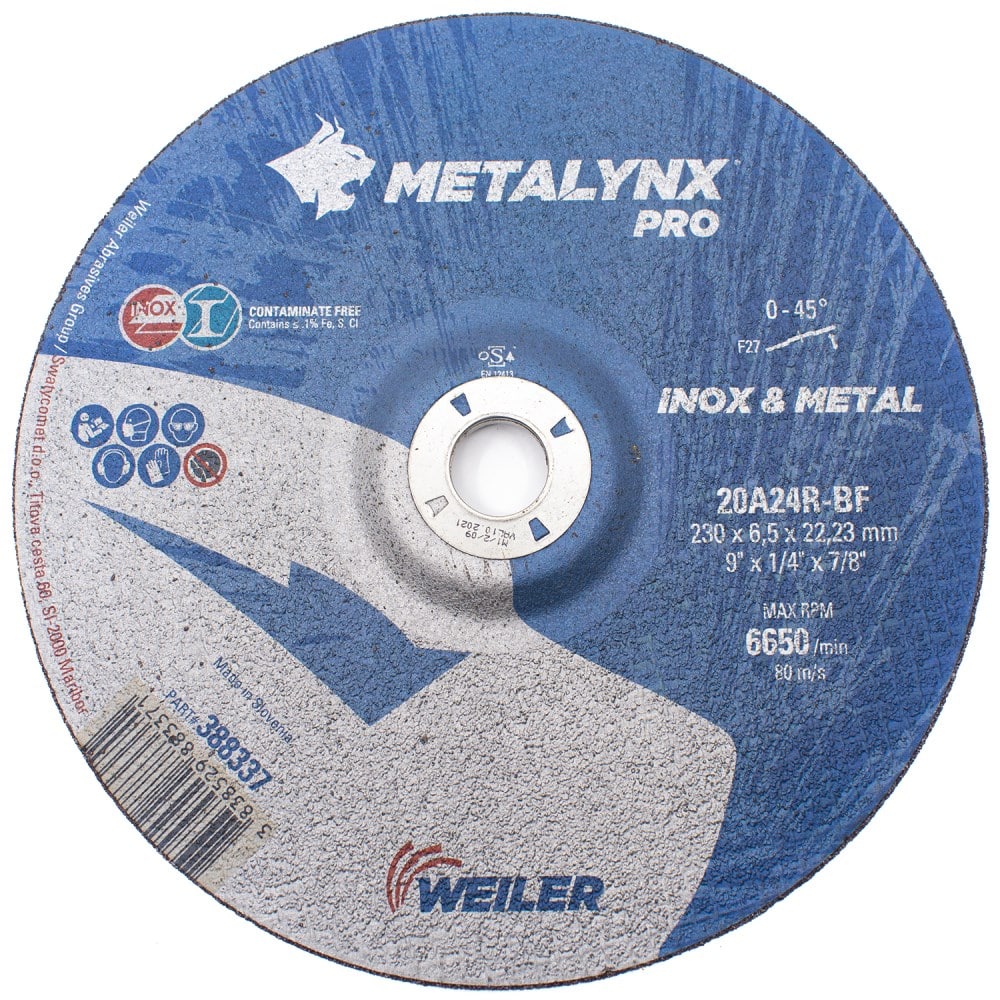388337_large Metalynx Pro 9"x6.5mm Grinding Disc - Image 1