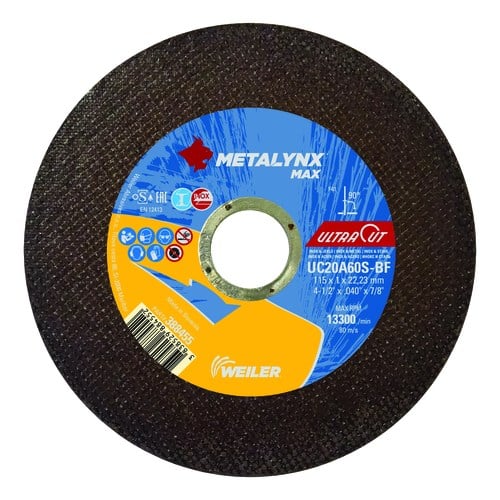 388455_medium Metalynx Max 4 1/2"x1.0mm Flat Cutting Disc - Image 1