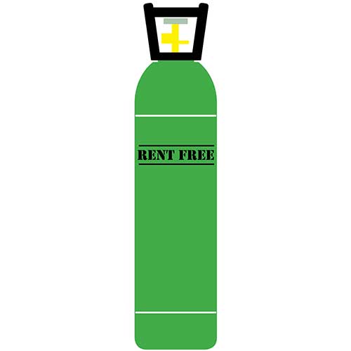 Rent-Free-Argon-500x500px Buse Pure Argon 200B Cylinder 20L (Rent Free) - Image 1