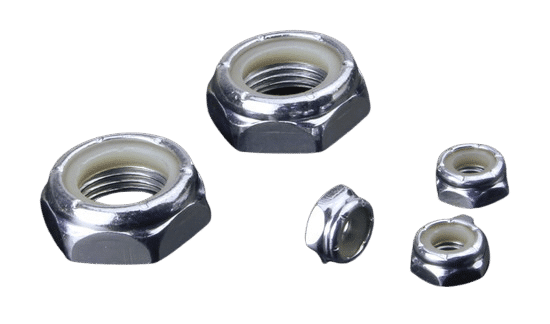 UNF Nyloc Thin 1/2"UNF Extra Thin Nylon Insert Nut BZP - Image 1