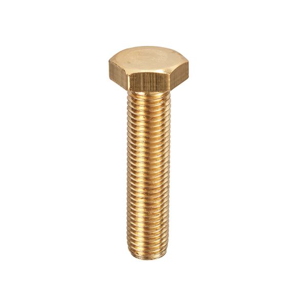 Brass_Hexagon_Setscrew_DIN_933_4 M5x40 Brass Hex Set Screw - Image 1