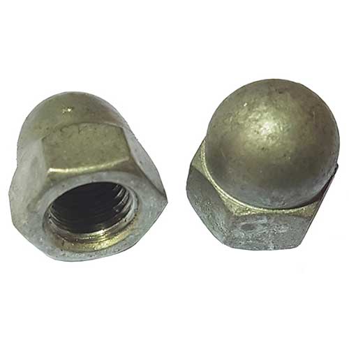 Dome-Nut-Galvanised M12 Stl Dome Nut Galvanised - Image 1