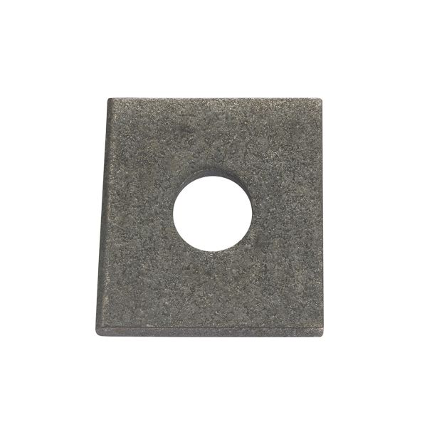 Square_Plate_Round_Hole_Washer_Galv M12 x 50 x 50 Square Plate Washer Galvanised - Image 1