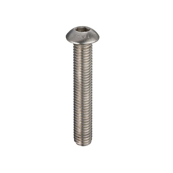 Stainless_Steel_Socket_Button_ISO_7380_12 M5 x 10 St/St Socket Button Screw A2 - Image 1