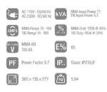 Jasic Pro Tig 180 Dual Voltage DC Tig and MMA Welder - Image 5