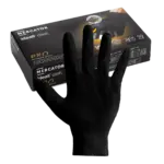 Ideall Grip Black 5.2mm Thick Nitrile Gloves L - Box 50