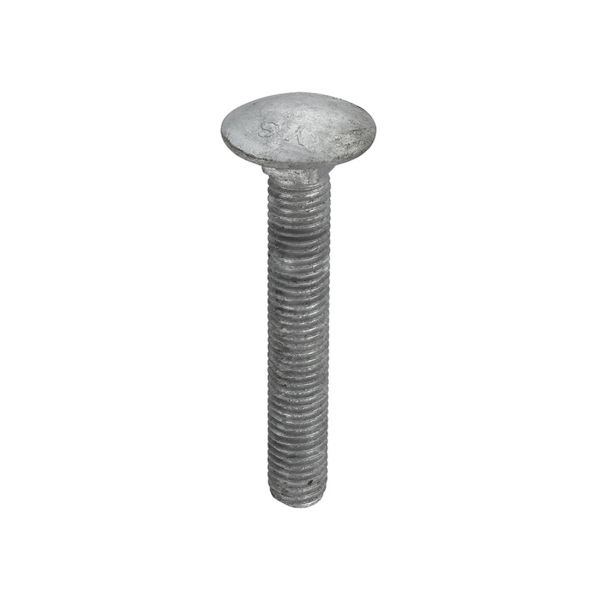 Cup_Square_Bolt_CE_DIN_603_Galv_16 M8x55 Cup Sq Hex Coach Bolt Galv - Image 1