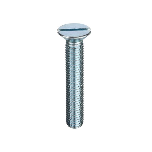 Slotted_Countersunk_Head_Machine_Screw_DIN_963_BZP_2 M4x16 Stl Slot Csk Machine Screw BZP - Image 1