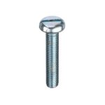 M2.5x6 Stl Slot Pan Machine Screw BZP
