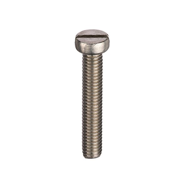 St_Steel_Slotted_Cheese_Head_Machine_Screw_DIN_84_1 M6x40 St/St Slot Cheese Head Machine Screw A2 - Image 1