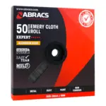 25mm x 50mtr 120grit Ali/Oxide Emery Cloth Roll