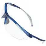 Blue Framed Wrap Around Safety Spectacles